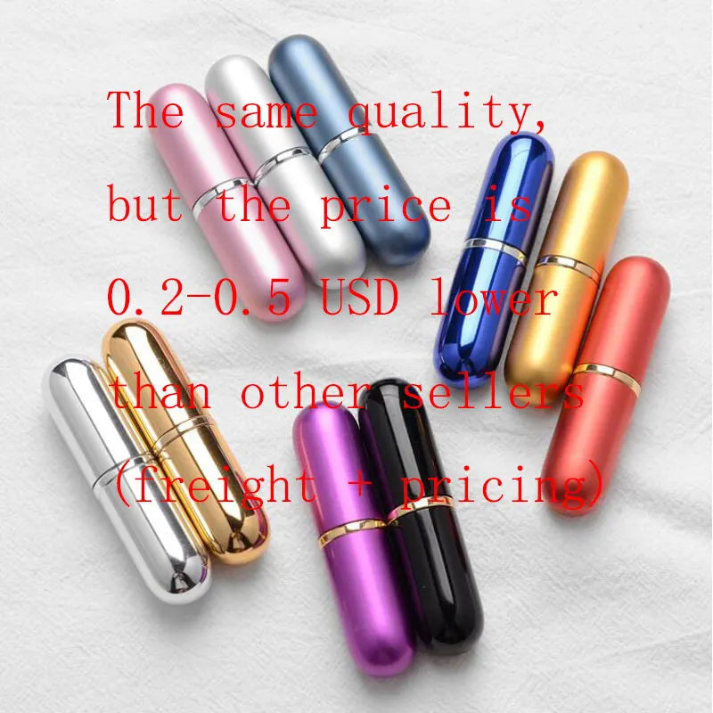 5ml/8ml Perfume Spray Bottle Mini Portable Refillable Aluminum Atomizer Bottle 5ml Container perfume refill bottle travel